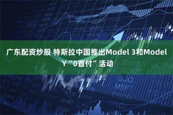 广东配资炒股 特斯拉中国推出Model 3和Model Y“0首付”活动